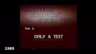 Evolution of Emergency Broadcast System tests 19801996 [upl. by Utter]