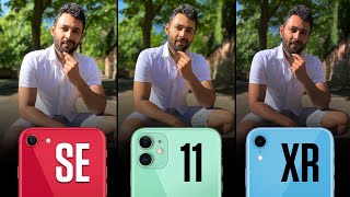 iPhone SE vs iPhone 11 vs iPhone XR Camera Comparison [upl. by Joellyn89]