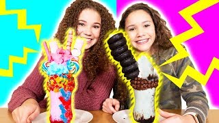 Haschak Sister vs Haschak Sister ULTIMATE Milkshake Challenge [upl. by Bobbe]