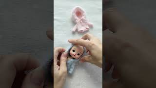 Боди для кукол формата ob11 с застежкой сверху doll ob11 knitting knittingpattern handmade [upl. by Alber]