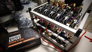 6 GPU MiningCave Rig FRAME Review [upl. by Dnalyaw]