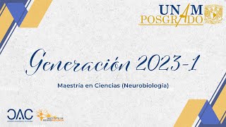 Cermonia de fin de cursos generación 20231  Maestria en Ciencias Neurobiología [upl. by Ytirehc164]