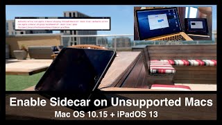 How to Enable Sidecar on Unsupported Macs MacOS Catalina  iPadOS 13 [upl. by Mij]