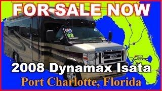 Used Class C Motorhome 2008 Dynamax Isata Florida Port Charlotte Fort Myers Sarasota [upl. by Sholom]