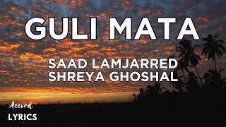 Guli Mata Lyrics  Saad Lamjarred  Shreya Ghoshal  Jennifer Winget  Anshul Garg English Sub [upl. by Nemhauser]