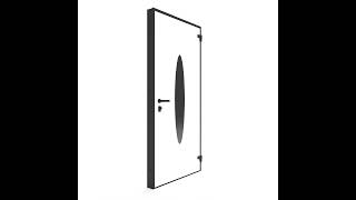 VDOM Exterior Door Ronex 1277 Black Enamel  UnitedPorte [upl. by Feigin]