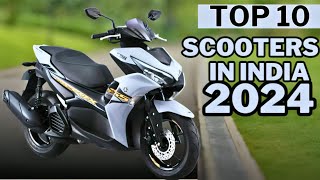 Top 10 Best Scooter In India 2024  Best Scooty To Buy in 2024  Features amp Specifications In Hindi [upl. by Ahsiekram]