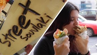 Street Souvlaki  Review by eFOODgr [upl. by Adnalram]