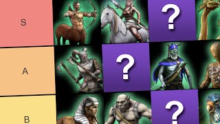 Myth Unit Tier List  Age of Mythology Retold [upl. by Nosemyaj]