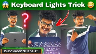 😱 Laptop Keyboard Lights Trick  Veppam Kuchi  Dubakkoor Scientist  Nandha shorts [upl. by Pall]