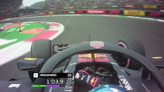 Daniel Ricciardos Pole Lap  2018 Mexican Grand Prix [upl. by Babara]