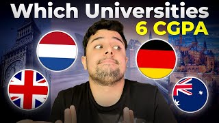 Universities that give SCHOLARSHIPS to students with 6 CGPA in Every Country [upl. by Alet]