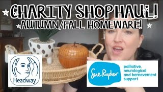 Charity Shop Haul  AutumnFall Homeware  charityshop thrifting thrifted autumn charity [upl. by Roos]