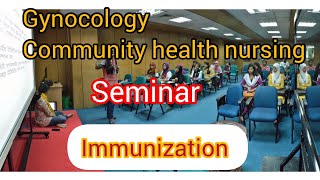 seminar immunization practical file seminar immunization gynocology communityhealthnursing [upl. by Gniy]