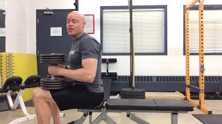 Quick Tip How to get heavy dumbbells into position for the DB Bench Press [upl. by Damha]