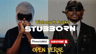 Victony ft Asake Stubborn OPEN VERSEInstrumental BEAT  HOOK By PhworldMIX [upl. by Anyrtak]