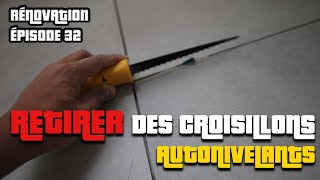 COMMENT RETIRER DES CROISILLONS AUTONIVELANT AVANT DE RÉALISER DES JOINTS CARRELAGE Rénovation EP 31 [upl. by Cone739]