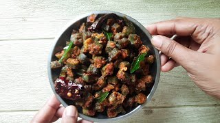 vendakkai poriyal recipe okra bhindi stir fry [upl. by Friederike298]