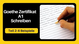 Schreiben Teil 2 Goethe Zertifikat A1 [upl. by Ekud]