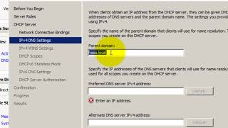 Installing and Configuring DHCP Server Windows Server 2008 R2 [upl. by Lewap]