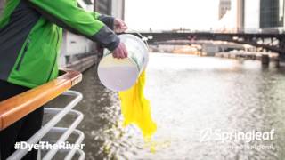 Chicago River Dye in 15 Seconds [upl. by Haissi]