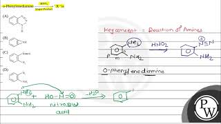 oPhenylenediamine Major Product HNO2  X  is [upl. by Mahan]