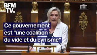 Le discours intégral de Marine Le Pen à lAssemblée nationale [upl. by Ondrea877]