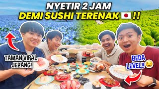 NYETIR 2 JAM DEMI SUSHI TERENAK DI JEPANG  TAMAN VIRAL DI JEPANG  WASEDABOYS JAPAN VLOG [upl. by Ancelin]