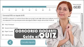 Guida al Quiz del concorso docenti [upl. by Avihs209]