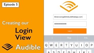 Swift 3 Audible  Creating our Login View and Keyboard Observing Ep 5 [upl. by Tlihcox778]