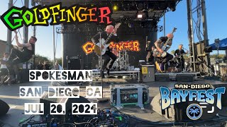 GOLDFINGER SPOKESMAN SAN DIEGO BAYFEST WATERFRONT PARK SAN DIEGO CA JULY 20 2024 [upl. by Bethany]