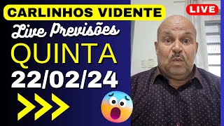 CARLINHOS VIDENTE LIVE QUINTA FEIRA 220224 🙏🇧🇷 carlinhosvidente chalinegrazik lenesensitiva [upl. by Camilo807]