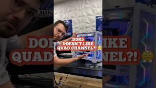 DDR5 doesn’t like quad channel 😤 ddr5 techvideo pcrepair gamingpc pcbuild [upl. by Grath]