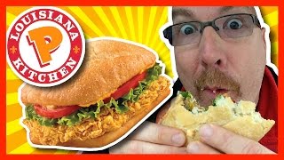 ★ Popeyes Louisiana Kitchen ★ Spicy Chicken Sandwich Combo Review [upl. by Eilema]