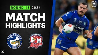 NRL 2024  Eels v Roosters  Match Highlights [upl. by Anniahs251]