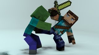 The Training Room  Minecraft Fight Animation [upl. by Annoik]