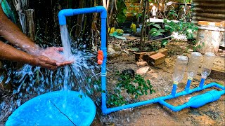 Best DIY project for home using PVC pipe and plastic bottle to boot water pressure [upl. by Nojel]