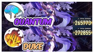 Jade Quantum Set Genius vs Follow Up Attack Set Grand Duke Damage Comparison  Honkai Star Rail [upl. by Etnuaed]