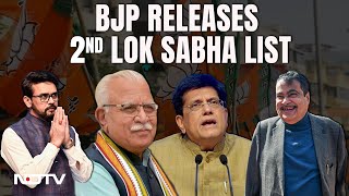 BJP Candidate List 2024  Nitin Gadkari ML Khattar In BJPs 2nd List For Lok Sabha Polls [upl. by Nahguav593]