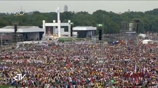 Messe douverture des XXXIe JMJ à Cracovie Pologne [upl. by Yrailih]