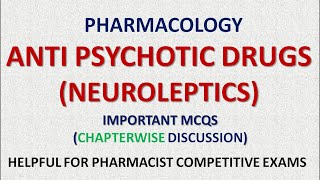 PHARMACY PHARMACOLOGY ANTI PSYCHOTIC DRUGS NEUROLEPTICS [upl. by Moss]