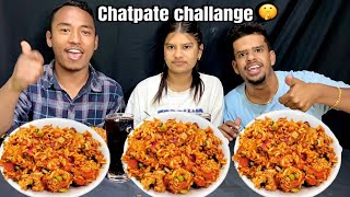 CHATPATE EATING CHALLANGE  SPICY NEPALI STREED FOOD  NEPALI FOOD MOKBANG [upl. by Ylicec473]