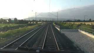 Führerstandsmitfahrt von Mannheim Hbf nach Karlsruhe Hbf über Heidelberg Hbf und Bruchsal S 3 [upl. by Aggappera]