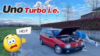 Monto i 14quot sulla Fiat Uno Turbo ie ma al raduno mi lascerà QUASI a piedi 🤦🏻‍♂️ [upl. by Hoffer]