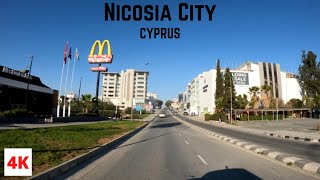 DRIVING in NICOSIA CITY Lefkosia in CYPRUS in 4K 60fps [upl. by Elyssa]