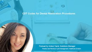 CDT Codes for Dental Restoration Procedures [upl. by Mogerly]