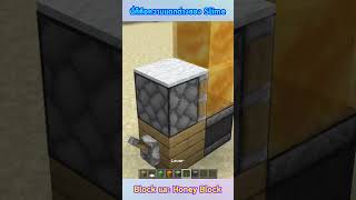 มายคราฟ  และนี่ก็คือความแตกต่างของ Slime Block และ Honey Block shorts minecraft [upl. by Wilona]