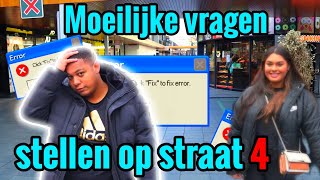 Moeilijke vragen stellen op straat 4🤔💬 [upl. by Hutner]