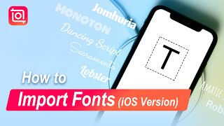 How to Import Fonts in InShot iOS Version InShot Tutorial [upl. by Milde]