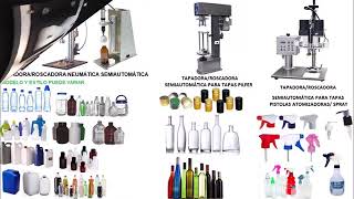 Tapadoras manuales semiautomáticas y automáticas para todo tipo de botellas [upl. by Moffitt]